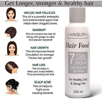 Hair Food Oil | 7 Oils in One | Buy 1 Get 1 Free